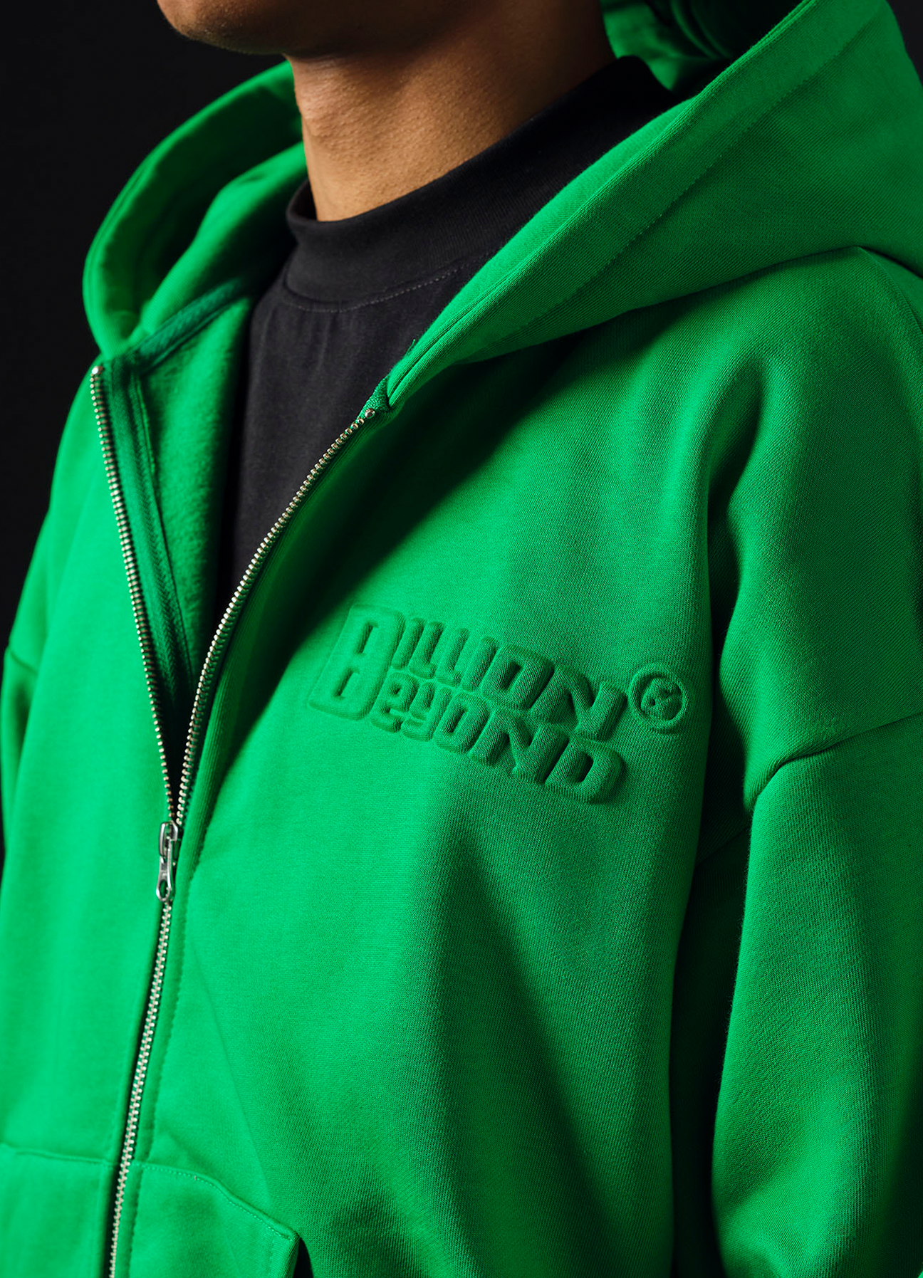 3D FRONTZIP GREEN