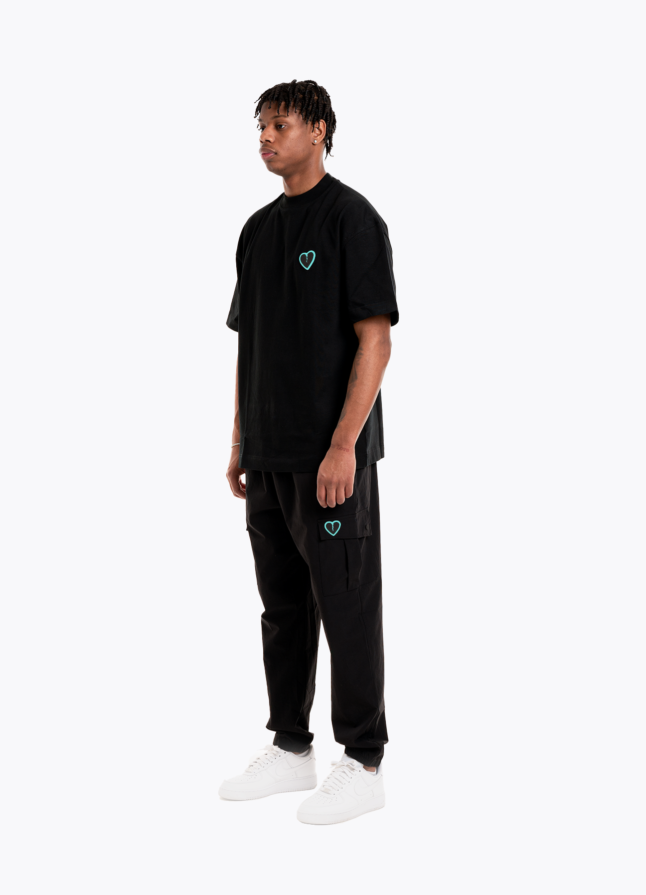 BASIC COMBATS BLACK/TURQUOISE