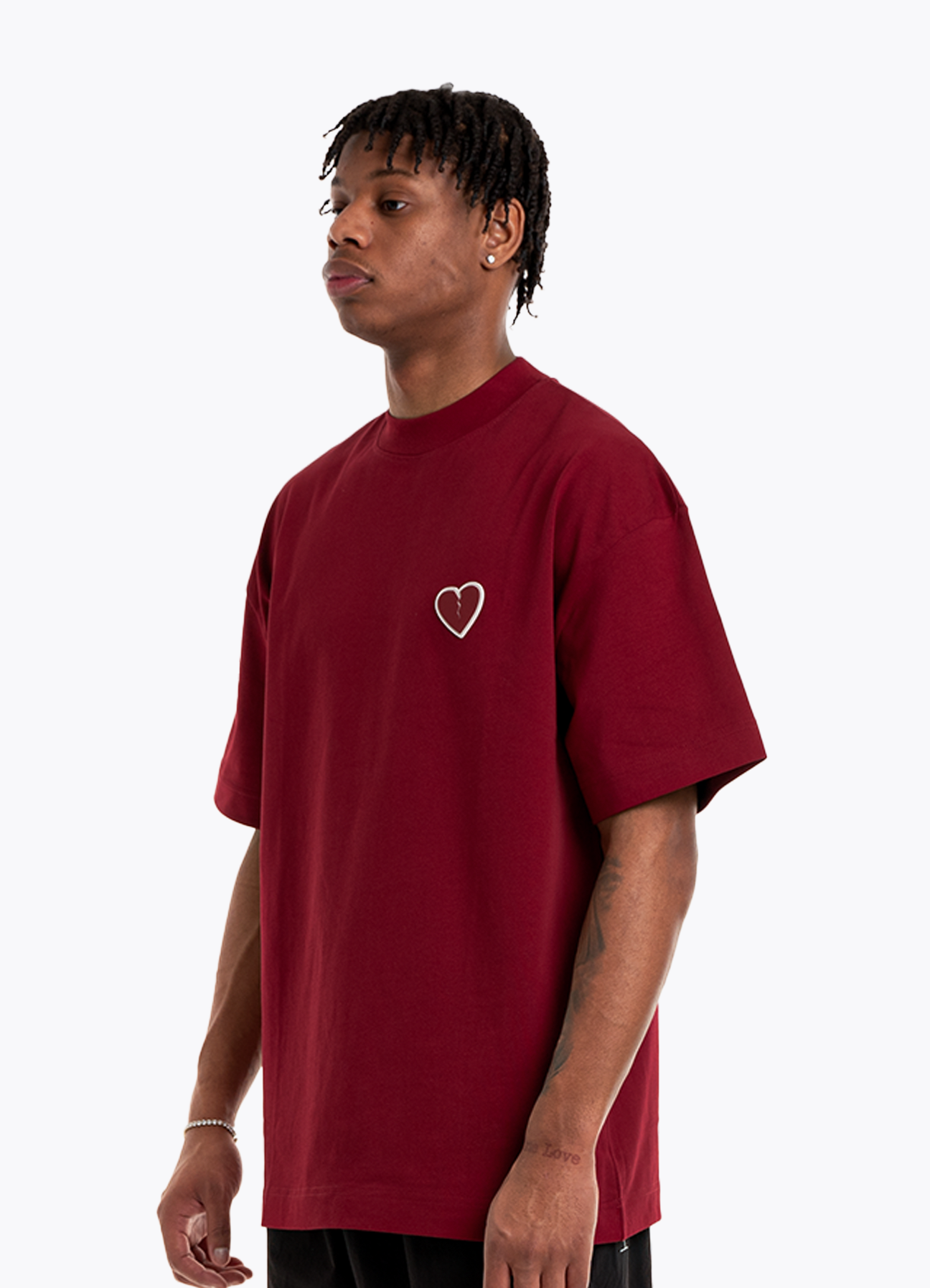 BASIC-T-Shirt BORDEAUX