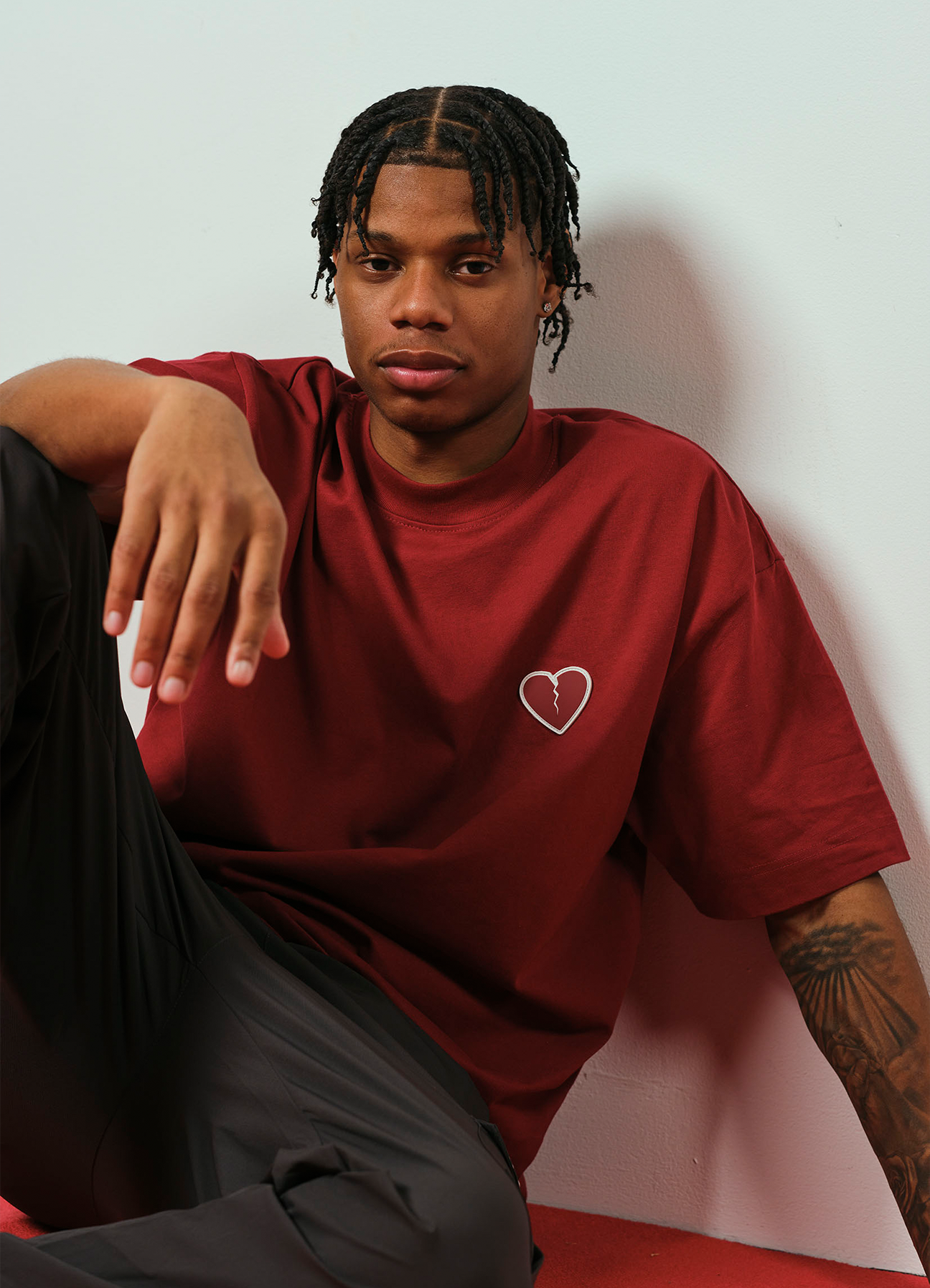 BASIC TEE BORDEAUX