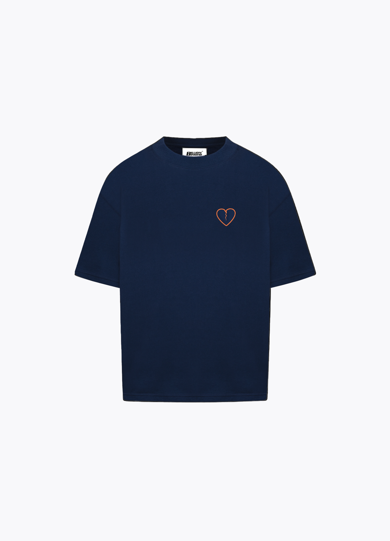 BASIC TEE MARINE/ORANGE