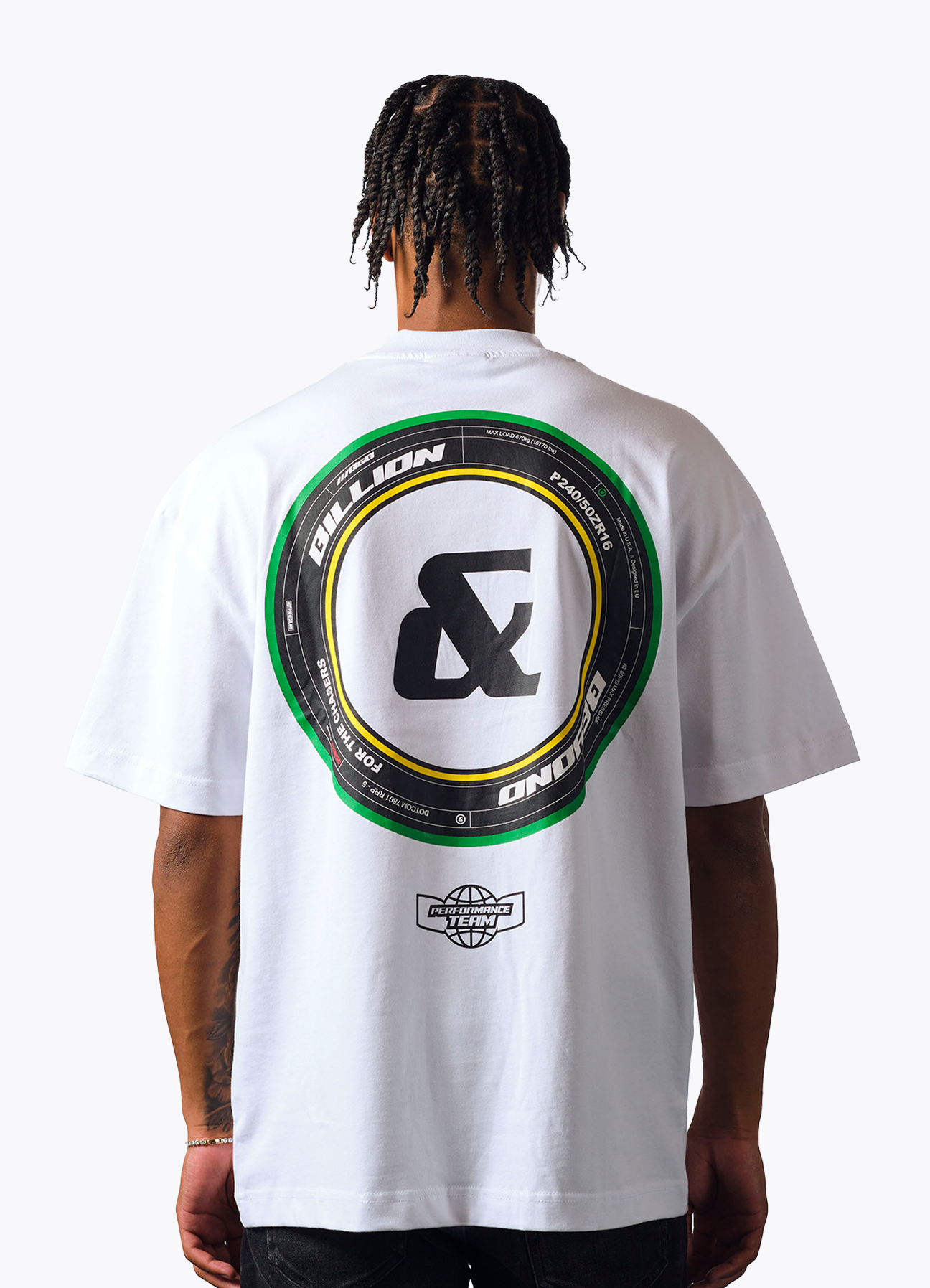 F1 TYRE TEE WHITE