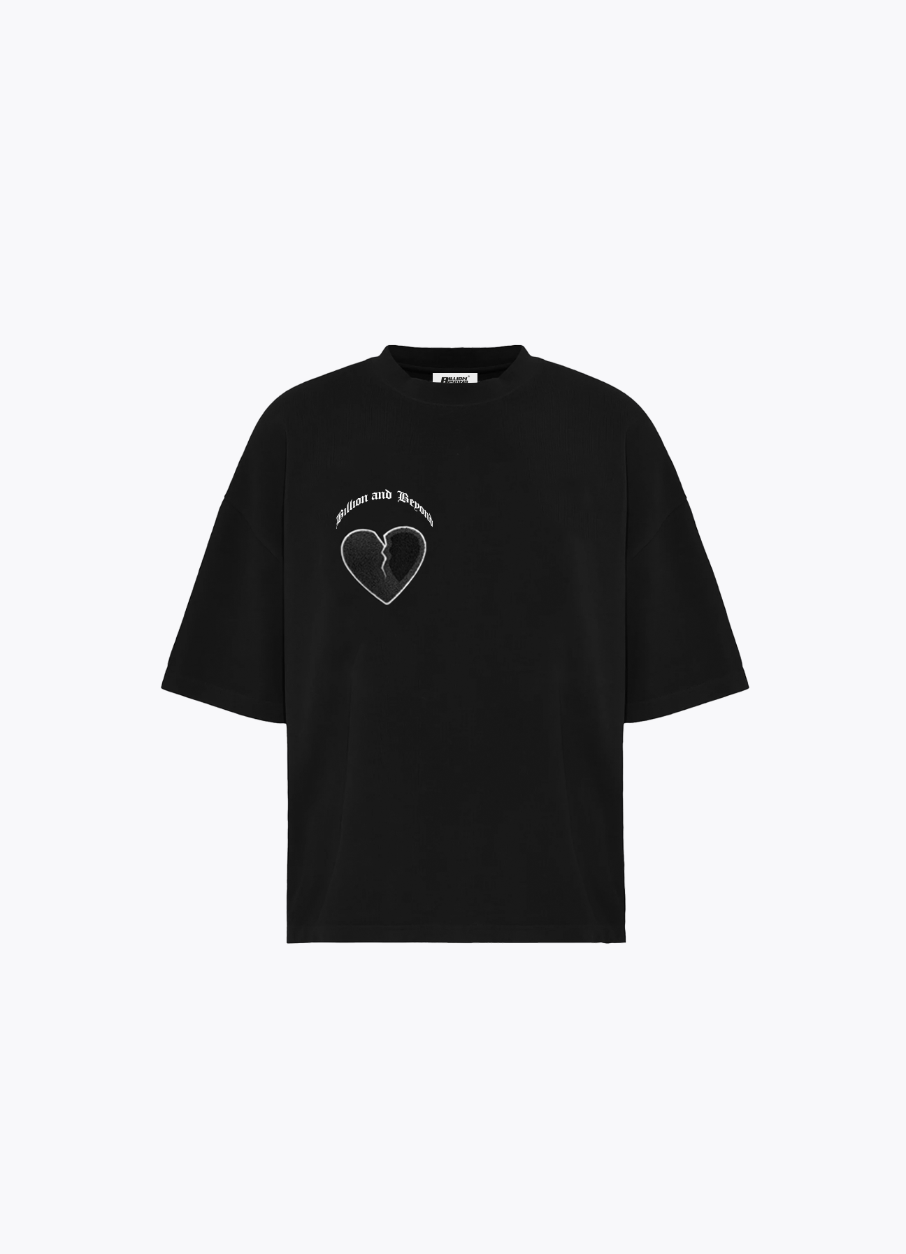 CRACK HEART T-Shirt SCHWARZ 